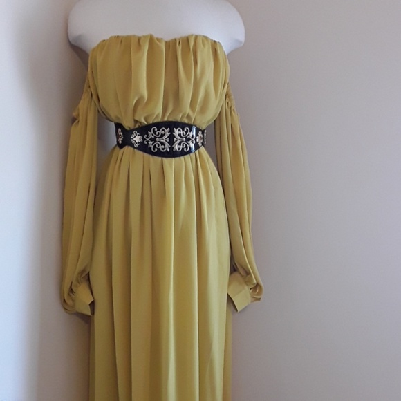 Sexy off shoulder high split maxi dress - Picture 3 of 6